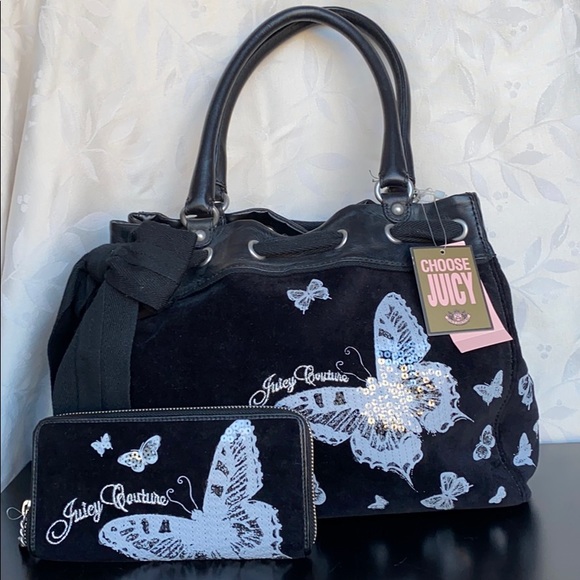 Juicy Couture Butterfly Purse with Wallet